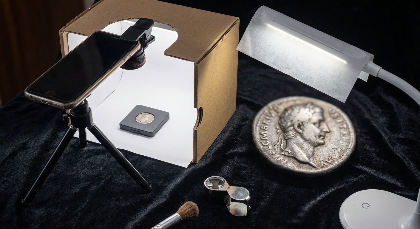 Simple Coin Photo Studio – How to Build It Cheaply and Effectively
